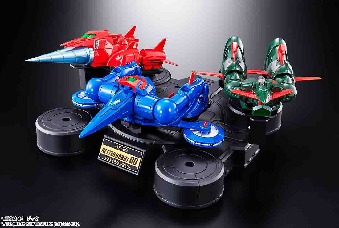 Bandai Soul of Chogokin Getter Robot Go GX-96 Getter Robot Go Figure (Blue)